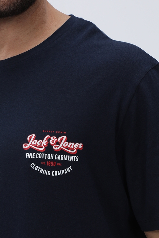 JACK & JONES-Ανδρικό t-shirt JACK & JONES 12225325 JJANDY μπλε